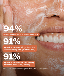 milky-soft face and body cleanser